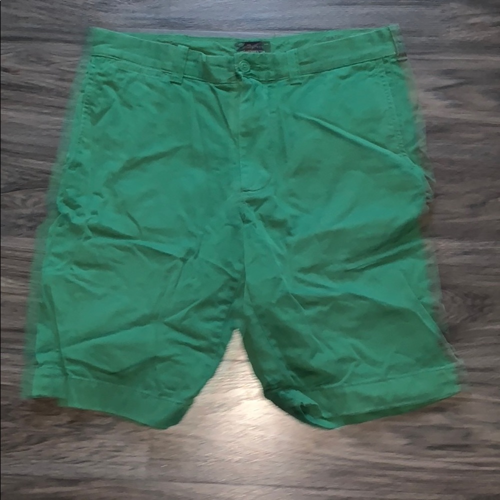 J.Crew Sz 33 Green Stanton Shorts Inseam 11”